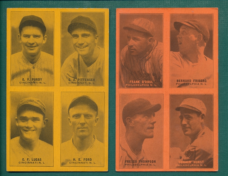 1929 Exhibits 4 In 1, Lot of (2) W/ Purdy & O'Doul
