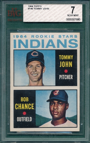 1964 Topps #146 Tommy John BVG 7 *Rookie*