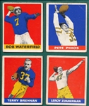 1948 Leaf Football Lot of (12) W/ Pihos & Waterfield, Rookies