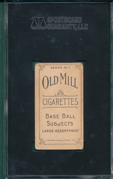 1910 T210-1 Lipe, Portrait, Old Mill Cigarettes SGC 40