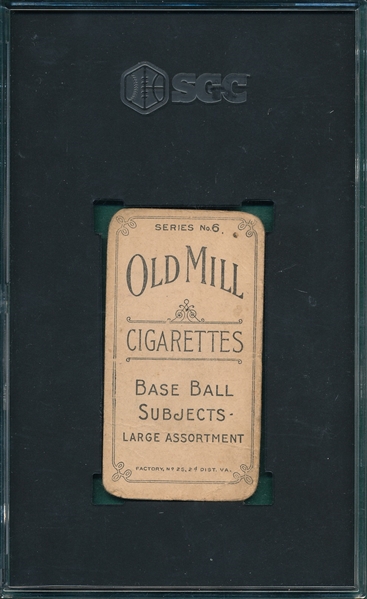 1910 T210-6 Moloney, Old Mill Cigarettes SGC 1