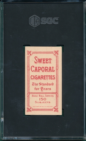 1909-1911 T206 Criss Sweet Caporal Cigarettes SGC 5