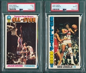 1976 Topps Basketball Lot of (4) W/ Dr. J
