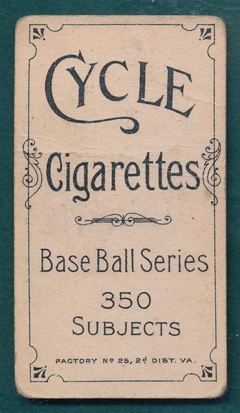 1909-1911 T206 Brashear Cycle Cigarettes 