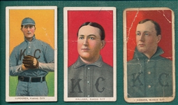 1909-1911 T206 Hallman, Dorner & Lundgren, Lot of (3)
