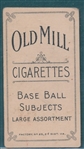 1909-1911 T206 Hal Chase, Dark Cap, Old Mill Cigarettes