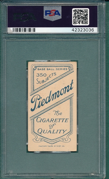 1909-1911 T206 McGlynn Piedmont Cigarettes, PSA 4.5