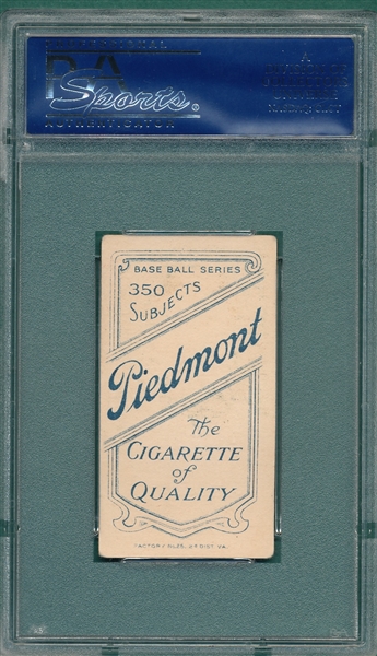 1909-1911 T206 Street, Portrait, Piedmont Cigarettes, PSA 4.5