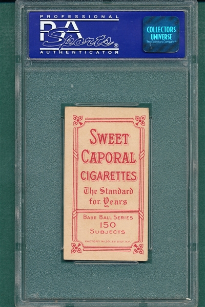 1909-1911 T206 Schmidt, Throwing, Sweet Caporal Cigarettes PSA 5