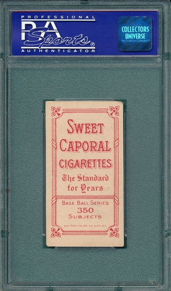 1909-1911 T206 Fromme, Sweet Caporal Cigarettes PSA 4