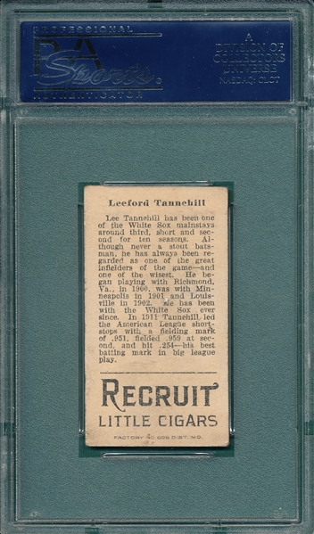 1912 T207 Tannehill Recruit Little Cigars PSA 4
