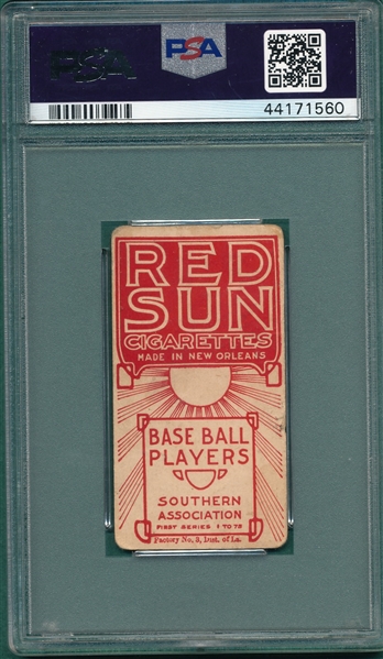1910 T211 Hickman Red Sun Cigarettes PSA 1