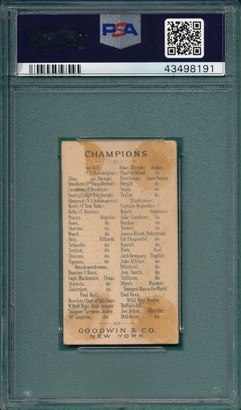 1888 N162 Vignaux, Goodwin Champions PSA 1.5