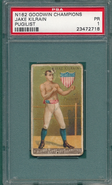 1888 N162 Jake Kilrain, Goodwin Champions PSA 1