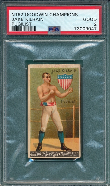 1888 N162 Jake Kilrain, Goodwin Champions PSA 2