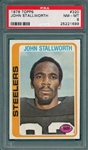 1978 Topps Football #320 John Stallworth PSA 8 *Rookie*