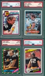 1979-86 Topps Football Mike Webster, Lot of (4), W/ PSA 9