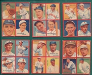 1935 Goudey 4 On 1, Complete Jimmy Foxx Puzzle, Lot of (6)