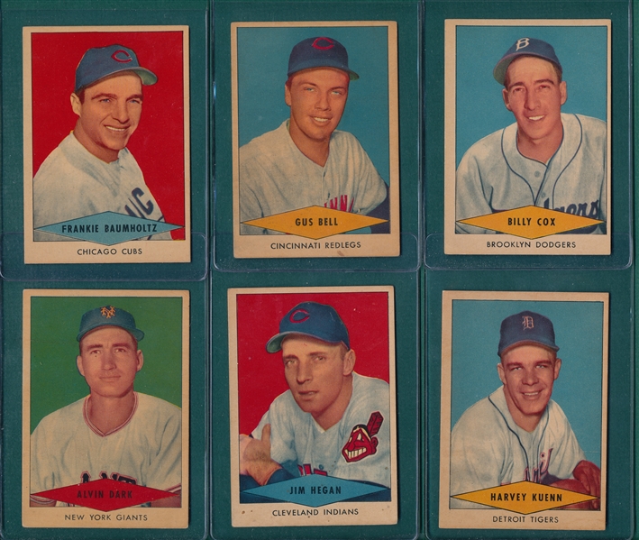 1954 Red Heart Lot of (15) W/ Kiner & Fox