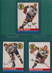 1954-55 Topps Hockey Lot of (13) Bruins W/ #60 Mike Schmidt