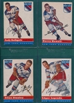 1954-55 Topps Hockey Lot of (13) Rangers W/ #11 Bathgate