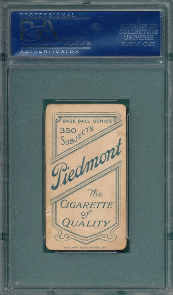 1909-1911 T206 Christy Mathewson, Dark Cap, Piedmont Cigarettes PSA 1 (MC)
