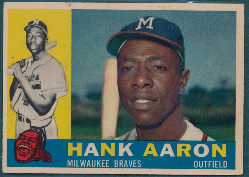1960 Topps #300 Hank Aaron 