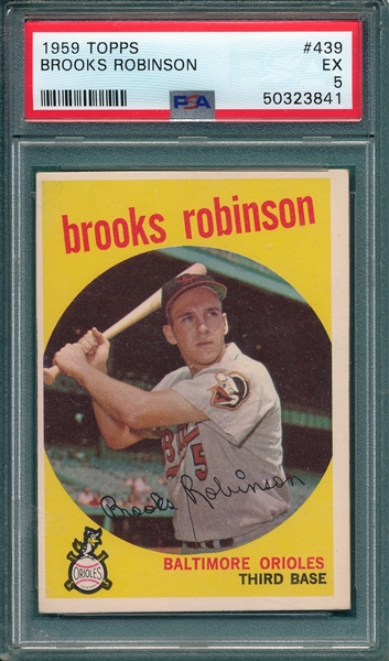 1959 Topps #439 Brooks Robinson PSA 5