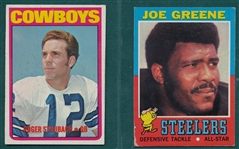 1967-72 Topps Football Lot of (58) W/ Greene & Staubach, Rookies