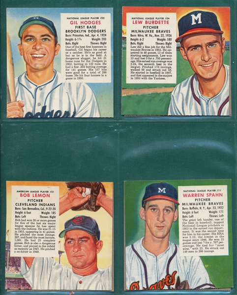 1952/54 Red Man Lot of (12) W/ Snider & Ford