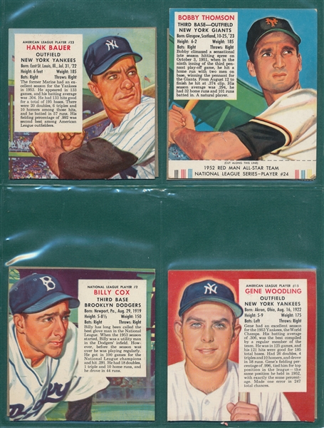 1952/54 Red Man Lot of (12) W/ Snider & Ford