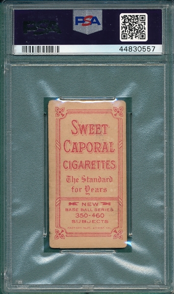 1909-1911 T206 Bridwell, Portrait, Cap, Sweet Caporal Cigarettes, PSA 3 *Factory 25*