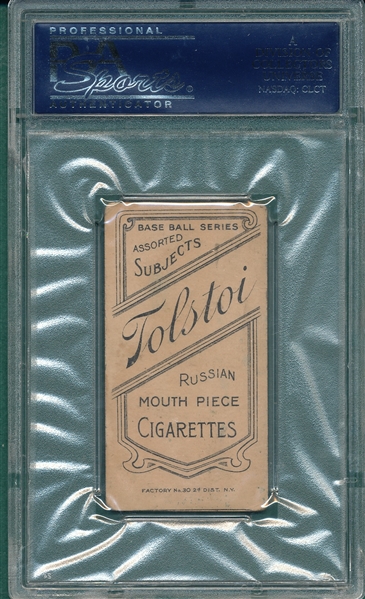 1909-1911 T206 Howell, Portrait, Tolstoi Cigarettes, PSA 2.5