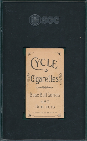 1909-1911 T206 Needham, Cycle Cigarettes, SGC 2 *460 Series*