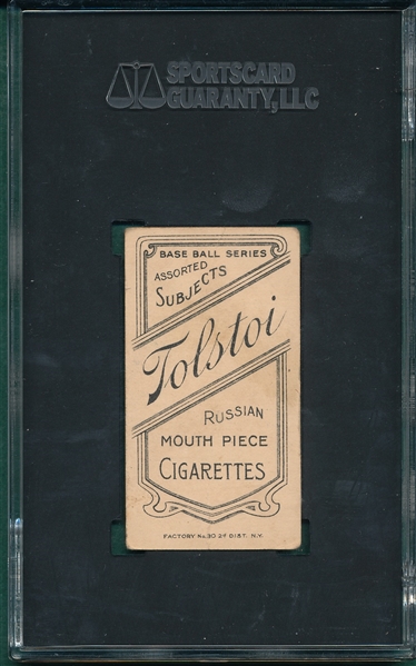 1909-1911 T206 Mitchell, Mike, Tolstoi Cigarettes, SGC 3