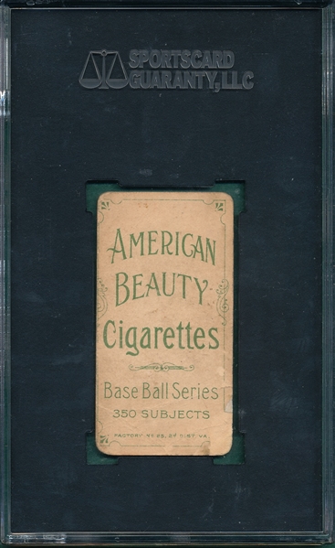 1909-1911 T206 Pickering American Beauty Cigarettes, SGC 10