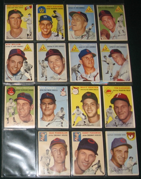 1954 Topps Lot of (46) W/ Snider & Ford