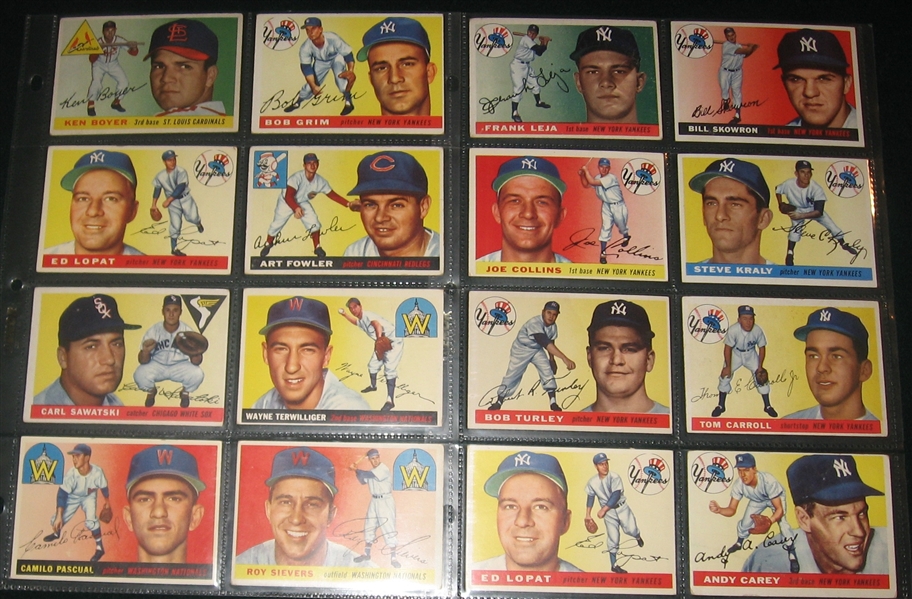 1955 Topps Lot of (57) W/ Snider 