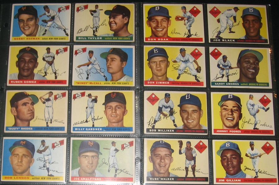 1955 Topps Lot of (57) W/ Snider 