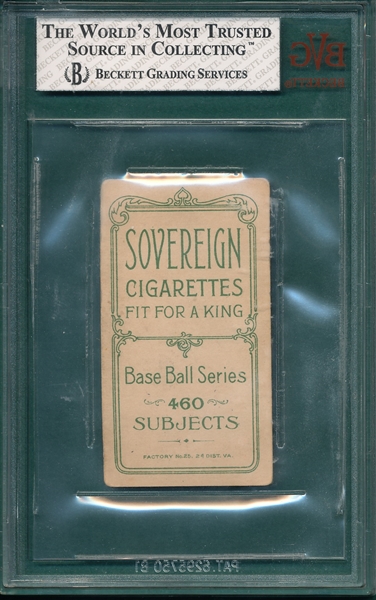 1909-1911 T206 Schlei, Portrait, Sovereign Cigarettes BVG 3 *460 Series*