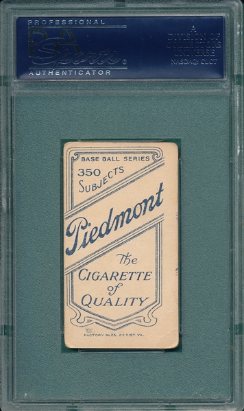 1909-1911 T206 Berger Piedmont Cigarettes PSA 3