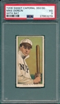 1909-1911 T206 Donlin, Bat, Sweet Caporal Cigarettes PSA 3