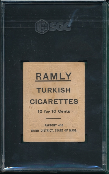 1909 T204 Admiral Schlei Ramly Cigarettes SGC 3.5