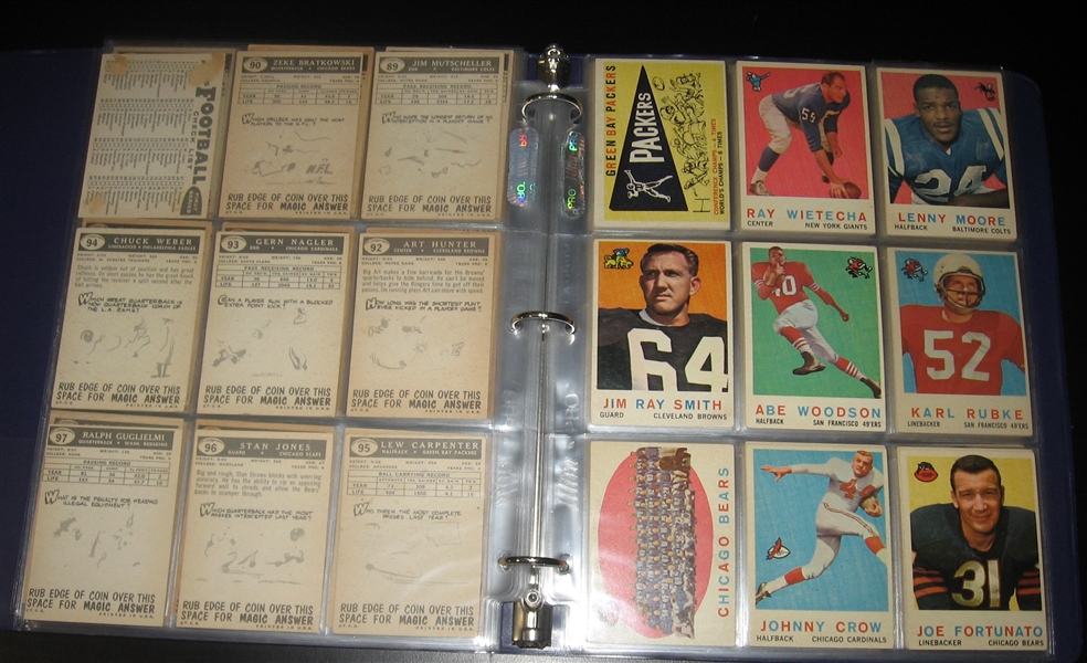 1959 Topps Football Complete Set (176) 
