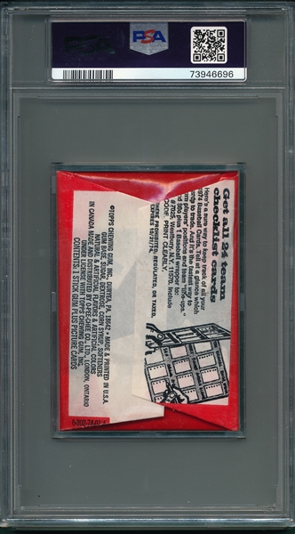 1974 Topps Baseball Unopened Wax Pack PSA 8