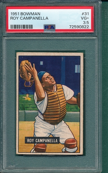 1951 Bowman #31 Roy Campanella PSA 3.5