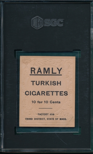 1909 T204 Ira Thomas Ramly Cigarettes SGC Authentic