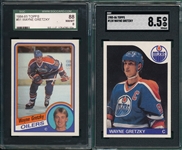 1984 & 85 Topps Wayne Gretzky, Lot of (2) SGC