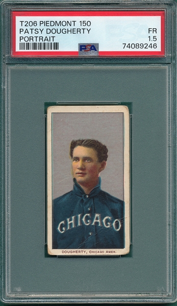 1909-1911 T206 Dougherty, Portrait, Piedmont Cigarettes PSA 1.5