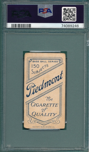 1909-1911 T206 Dougherty, Portrait, Piedmont Cigarettes PSA 1.5
